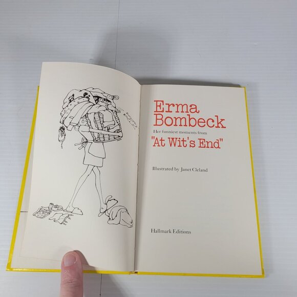 Vintage "At Wit's End" SIGNED BY Author Erma BOMBECK HARDCOVER BOOK HC - Picture 11 of 13